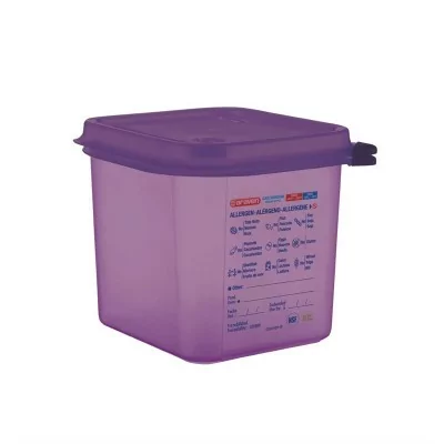 ARAVEN - Bac hermétique violet antiallergénique GN1/6 2,6L