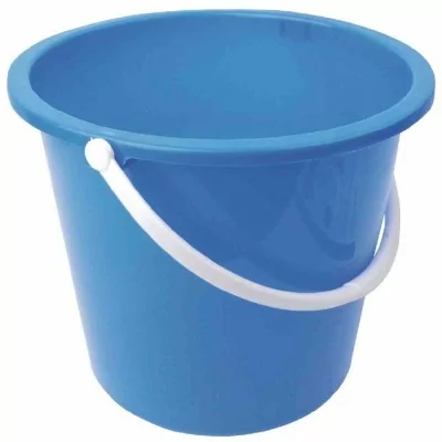 JANTEX - Seau rond en plastique 10L bleu