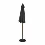 BOLERO - Parasol rond noir 2,5m