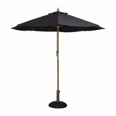 BOLERO - Parasol rond noir 3m