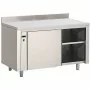 GASTRO M - Armoire chauffante inox avec dosseret 850 x 1000 x 700 mm