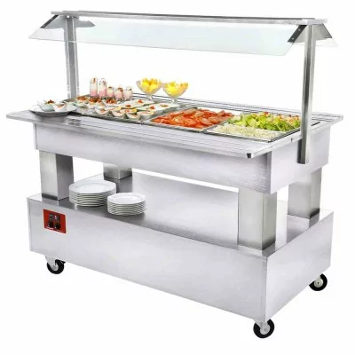 DIAMOND - Buffet réfrigéré 4 GN 1/1 blanc