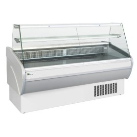 AFI - Vitrine droite froid statique avec réserve 1500 x 931 mm