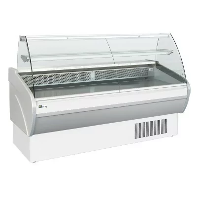 AFI - Vitrine bombée froid statique avec réserve 2500 x 931 mm