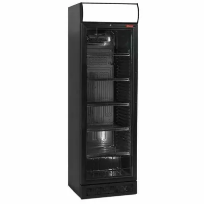 DIAMOND - Armoire froide à boissons 380 L noire, caisson lumineux