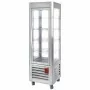 DIAMOND - Vitrine panoramique positive inox 360 L 5 grilles