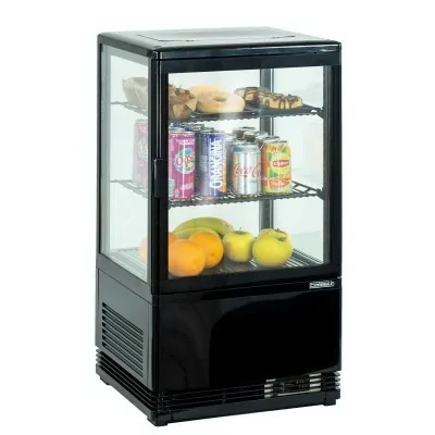 CASSELIN - Mini vitrine positive ventilée 58 L noire