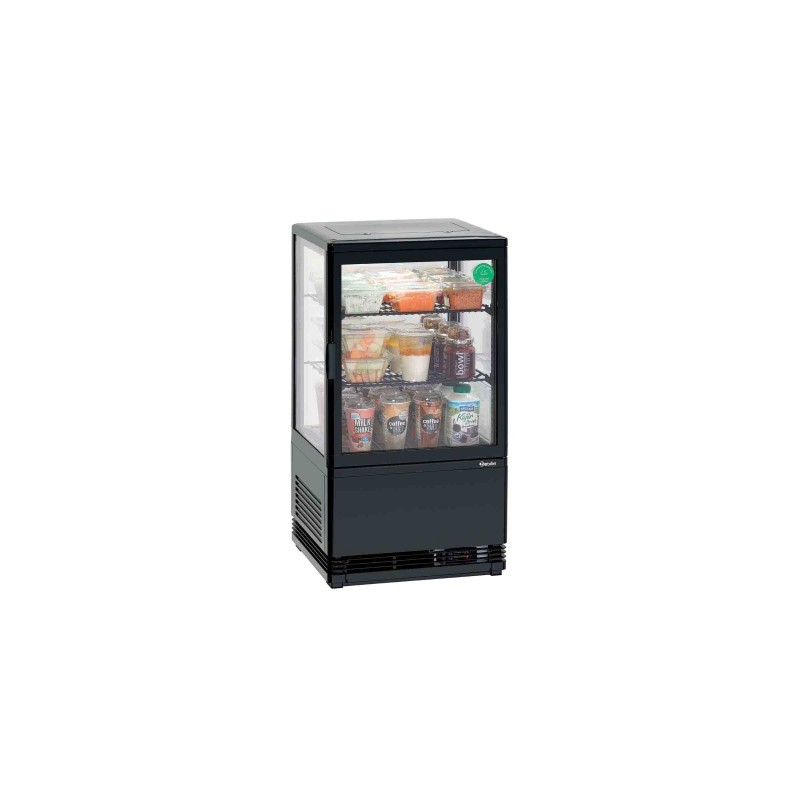 Mini vitrine réfrigérée professionnelle 58 L noire 700358G - BARTSCHER