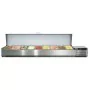 AFINOX - Vitrine réfrigérée GN 1/3 couvercle inox largeur 2560 mm