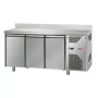 SEDA - Table froide positive inox murale 3 portes pleines GN 1/1 groupe logé