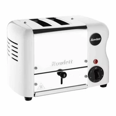 ROWLETT - Grille-pain 2 fentes blanc avec grilles sandwich