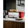 ROWLETT - Grille-pain 6 fentes rouge avec grilles sandwich