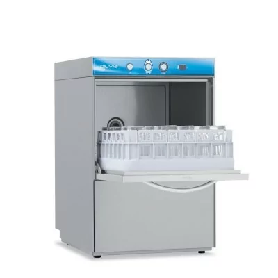 ELETTROBAR - Lave-verres 400 x 400 mm cuve 8 L avec pompe de vidange