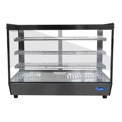 ATOSA - Vitrine chauffante de comptoir droite 200 L