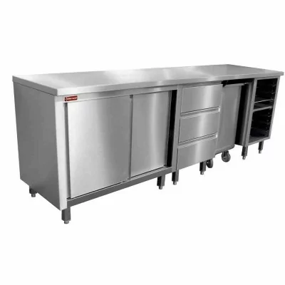 DIAMOND - Meuble pâtisserie modulable 600x400 mm L. 1500 mm