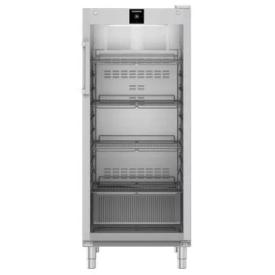 LIEBHERR - Armoire froide positive vitrée inox GN 2/1 600 L