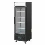 POLAR - Armoire réfrigérée positive avec caisson lumineux série G noire 218 L