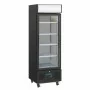 POLAR - Armoire réfrigérée positive avec caisson lumineux série G noire 218 L