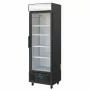 POLAR - Armoire réfrigérée positive avec caisson lumineux série G noire 368 L