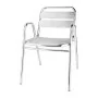 BOLERO - Fauteuils empilables en aluminium avec accoudoirs (lot de 4)