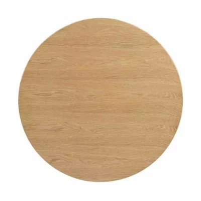 BOLERO - Plateau de table rond pré-percé coloris frêne naturel 60 cm