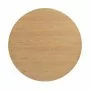 BOLERO - Plateau de table rond pré-percé coloris frêne naturel 60 cm