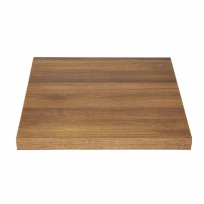 BOLERO - Plateau de table carré effet chêne rustique 60 cm