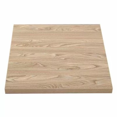 BOLERO - Plateau de table carré effet bois clair 70 cm