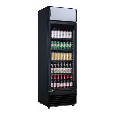 CUISTANCE - Armoire à boissons 1 porte battante bandeau lumineux 350 L