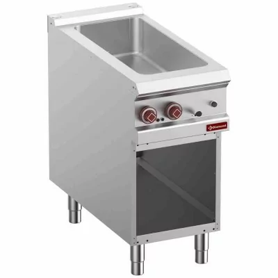 DIAMOND - Bain-marie électrique 4x GN 1/3-150 mm, armoire ouverte