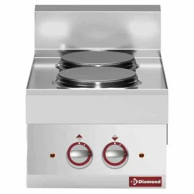 DIAMOND - Cuisinière 2 plaques électriques Top, série 650