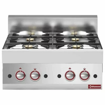 DIAMOND - Cuisinière gaz Top 4 feux vifs, série 650