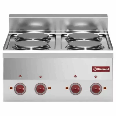 DIAMOND - Cuisinière Top 4 plaques électriques, série 600