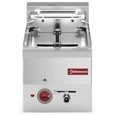 DIAMOND - Friteuse électrique pro, top embouti, à poser, 1 cuve 10 L