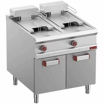 DIAMOND - Friteuse professionnelle électrique 2 cuves 2x 18 L