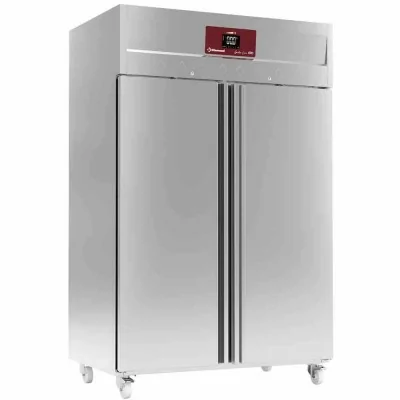 DIAMOND - Armoire froide positive inox 2 portes pleines GN 2/1 1400 L