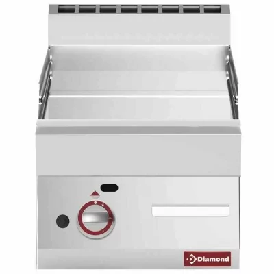 DIAMOND - Plaque de cuisson gaz lisse chromé L. 400 mm