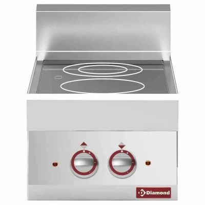 DIAMOND - Cuisinière électrique vitrocéramique 2 foyers