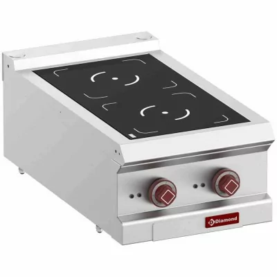 DIAMOND - Cuisinière électrique 2 foyers à induction