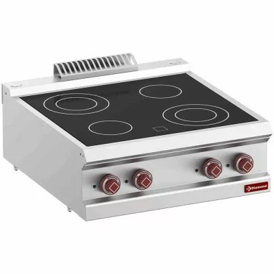 DIAMOND - Cuisinière électrique vitrocéramique 4 zones