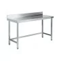 DISTFORM - Table inox adossée P. 500 mm L. 600 mm