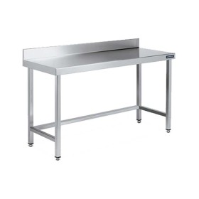 DISTFORM - Table inox adossée P. 500 mm L. 2000 mm