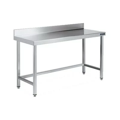 DISTFORM - Table inox adossée P. 500 mm L. 2400 mm