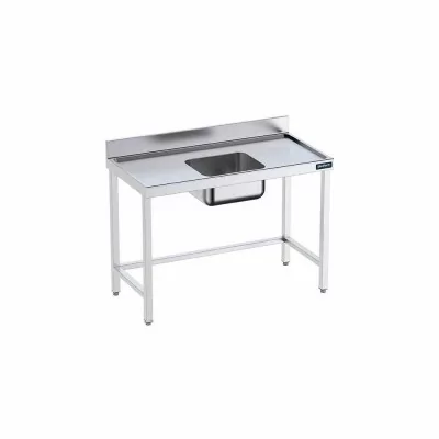 DISTFORM - Table du chef 1500x600 avec bac central et renforts