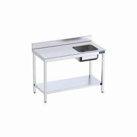 DISTFORM - Table du chef 2600x600 avec bac droite et étagère