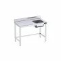 DISTFORM - Table du chef 1000x600 avec bac droite et renforts