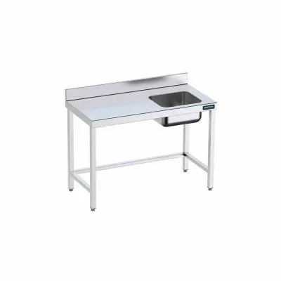 DISTFORM - Table du chef 1500x600 avec bac droite et renforts