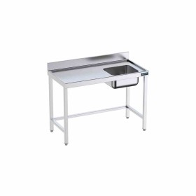 DISTFORM - Table du chef 1600x600 avec bac droite, bord anti-ruissellement et renforts