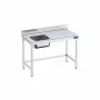 DISTFORM - Table du chef 1600x600 avec bac gauche et renforts