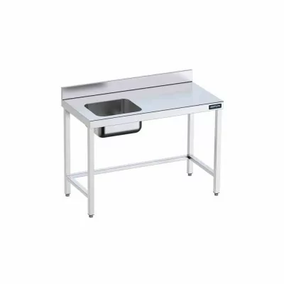 DISTFORM - Table du chef 2800x600 avec bac gauche et renforts